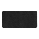 Шеврон Rectangle Smooth Leather размер 60*30 мм, черный, со скругленными углами для нанесения логотипа