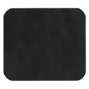 Шеврон Rectangle Smooth Leather размер 40*35 мм, черный, со скругленными углами для нанесения логотипа