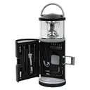 Набор инструментов Tools lantern cо встроенной лампой , 15 инструментов,  черный, в пластиковом футляре для нанесения логотипа