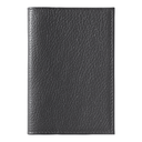 Обложка для паспорта Leather Sky Flotter Trend из натуральной кожи, темно-серая 402C