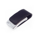 Флеш накопитель Shine, USB 2.0 32GB, металл/кожзам, серебро/черный 32GB