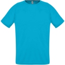 Футболка унисекс Sporty 140 бирюзовая, размер 3XL