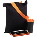 Набор Velours Bag, черный с оранжевым для нанесения логотипа