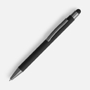 Ручка шариковая Atento Soft Touch Stylus со стилусом, черная для нанесения логотипа