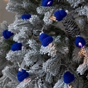 Гирлянда Cosy Poms, синяя для нанесения логотипа