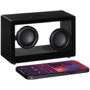 Bluetooth-колонка со светомузыкой Sensofonic, черная для нанесения логотипа