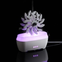 Увлажнитель-ароматизатор Steam Spin, белый с серым для нанесения логотипа