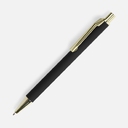 Ручка шариковая Lobby Soft Touch Gold, черная для нанесения логотипа