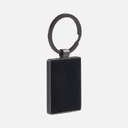 Брелок Gun Metal Leather Rectangle, графитовый для нанесения логотипа