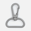 Застежка-карабин Snap Hook, L, серая для нанесения логотипа