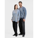 Джемпер Denim свободного силуэта на заказ, полушерсть, размер XS для нанесения логотипа