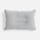 Надувная подушка Pillowish, серая для нанесения логотипа