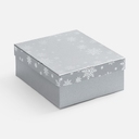 Коробка Wintry, серебристая для нанесения логотипа