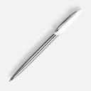 Ручка шариковая Dagger Soft Touch, белая для нанесения логотипа