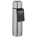 Термос Plain 750, серебристый для нанесения логотипа