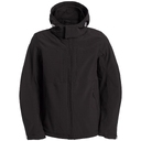 Куртка мужская Hooded Softshell черная, размер S для нанесения логотипа