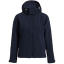 Куртка женская Hooded Softshell темно-синяя, размер L
