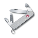 Нож перочинный VICTORINOX Cadet Alox, 84 мм, 9 функций, алюминиевая рукоять, серебристый для нанесения логотипа