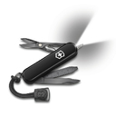 Нож-брелок VICTORINOX Signature Lite Onyx Black, 58 мм, 8 функций, чёрный для нанесения логотипа