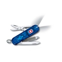Нож-брелок VICTORINOX Swiss Lite, 58 мм, 7 функций, полупрозрачный синий для нанесения логотипа