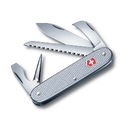 Нож перочинный VICTORINOX Pioneer, 93 мм, 7 функций, алюминиевая рукоять, серебристый для нанесения логотипа