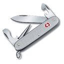 Нож перочинный VICTORINOX Pioneer, 93 мм, 8 функций, алюминиевая рукоять, серебристый для нанесения логотипа