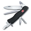 Нож перочинный VICTORINOX Forester, 111 мм, 12 функций, с фиксатором лезвия, чёрный
