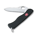 Нож перочинный VICTORINOX Sentinel Clip, 111 мм, 5 функций, с фиксатором лезвия, чёрный для нанесения логотипа