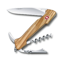 Нож перочинный VICTORINOX Wine Master, 130 мм, 6 функций, с фиксатором, рукоять из оливкового дерева