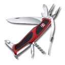 Нож перочинный VICTORINOX RangerGrip 74, 130 мм, 14 функций, с фиксатором лезвия, красный с чёрным для нанесения логотипа