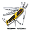 Нож перочинный VICTORINOX RangerGrip Boatsman, 130 мм, 22 функции, с фиксатором, жёлтый с чёрным для нанесения логотипа