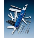 Нож перочинный VICTORINOX CyberTool M, 91 мм, 32 функции, полупрозрачный синий