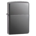 Зажигалка ZIPPO классическая с покрытием черный лед | Classic Black Ice®, латунь/сталь, чёрная, глянцевая, 38x13x57 мм для нанесения логотипа