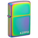 Зажигалка ZIPPO Логотип с разноцветным покрытием | Logo Multi Color, латунь/сталь, разноцветная, глянцевая, 38x13x57 мм для нанесения логотипа