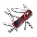 Нож перочинный VICTORINOX Evolution S14, 85 мм, 14 функций, красный с чёрными вставками для нанесения логотипа