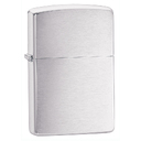 Зажигалка ZIPPO классическая с покрытием матовый хром | Classic Brushed Chrome, латунь/сталь, серебристая, матовая, 38x13x57 мм для нанесения логотипа