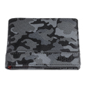 Портмоне ZIPPO, серо-чёрный камуфляж, натуральная кожа, 11,2×2×8,2 см для нанесения логотипа