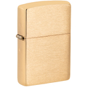 Зажигалка ZIPPO классическая с покрытием матовая латунь | Classic Brushed Brass, латунь/сталь, золотистая, матовая, 38x13x57 мм для нанесения логотипа