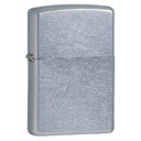 Зажигалка ZIPPO классическая с покрытием поцарапанный хром | Classic Street Chrome, латунь/сталь, серебристая, матовая, 38x13x57 мм для нанесения логотипа