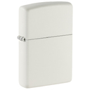 Зажигалка ZIPPO классическая с белым матовым покрытием | Classic White Matte, латунь/сталь, белая, матовая, 38x13x57 мм для нанесения логотипа