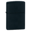 Зажигалка ZIPPO классическая с черным матовым покрытием | Classic Black Matte, латунь/сталь, чёрная, матовая, 38x13x57 мм для нанесения логотипа