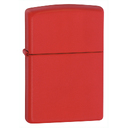 Зажигалка ZIPPO классическая с красным матовым покрытием | Classic Red Matte, латунь/сталь, красная, матовая, 38x13x57 мм для нанесения логотипа