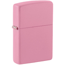 Зажигалка ZIPPO классическая с розовым матовым покрытием | Classic Pink Matte, латунь/сталь, розовая, матовая, 38x13x57 мм для нанесения логотипа