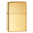 Зажигалка ZIPPO классическая с покрытием Глянцевая латунь | Classic High Polish Brass, латунь/сталь, золотистая, 38x13x57 мм для нанесения логотипа