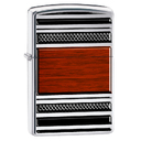 Зажигалка для трубок ZIPPO с покрытием глянцевый хром | Pipe High Polish Chrome, латунь/сталь, серебро/дерево, глянцевая, 36x12x56 мм для нанесения логотипа