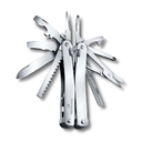 Мультитул VICTORINOX SwissTool Spirit X, 105 мм, 26 функций, в кожаном чехле