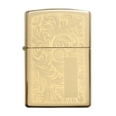 Зажигалка ZIPPO Венецианская с покрытием Глянцевая латунь | Venetian® High Polish Brass, латунь/сталь, золотистая, 38x13x57 мм для нанесения логотипа
