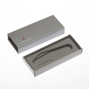 Коробка для ножей VICTORINOX 84 мм толщиной 1-2 уровня, картонная, серебристая для нанесения логотипа