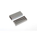 Коробка для ножей VICTORINOX 91 мм толщиной 3-4 уровня, картонная, серебристая для нанесения логотипа