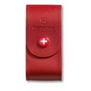 Чехол на ремень VICTORINOX для ножей 91 мм толщиной 5-8 уровней, кожаный, красный для нанесения логотипа